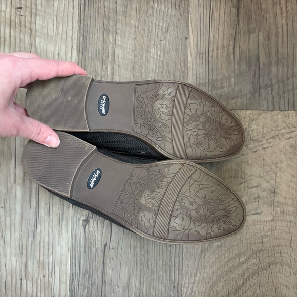 Dr. Scholl's Black Textured Women's Flats Loafers - Picture 3 of 3